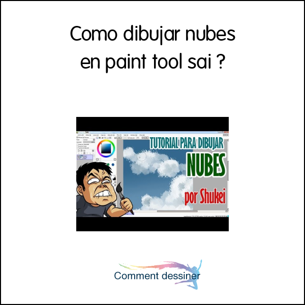 Como dibujar nubes en paint tool sai